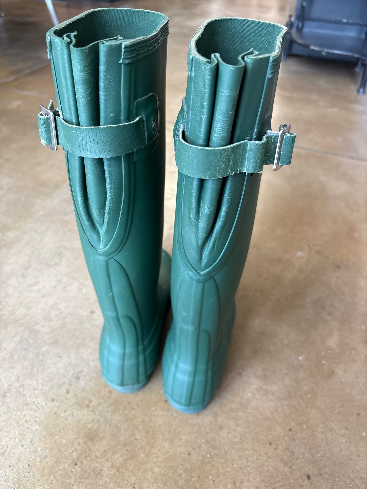 Hunter Shoe Size 5 Green Boots