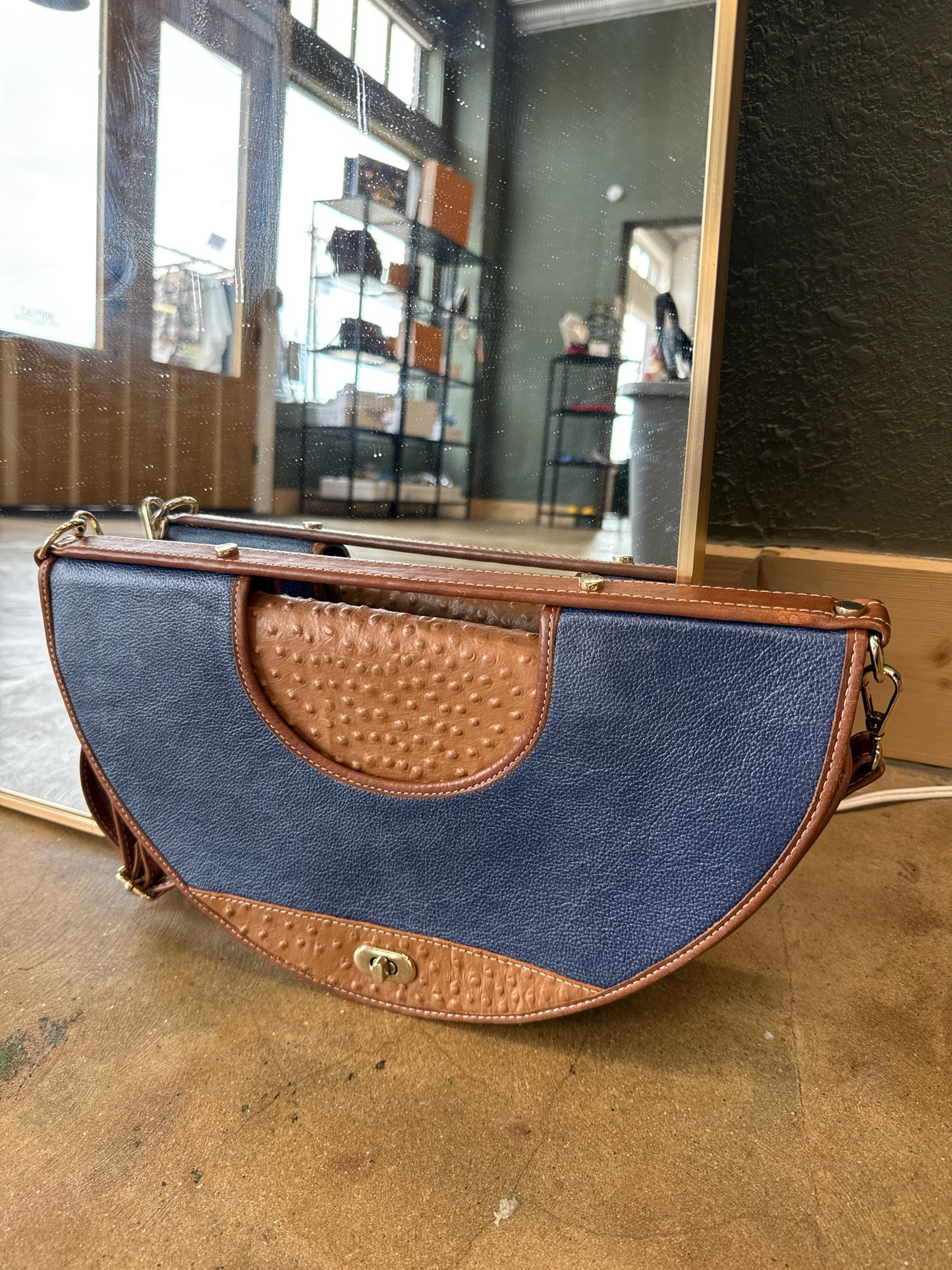 Sunflower Project Blue/Brown Purse