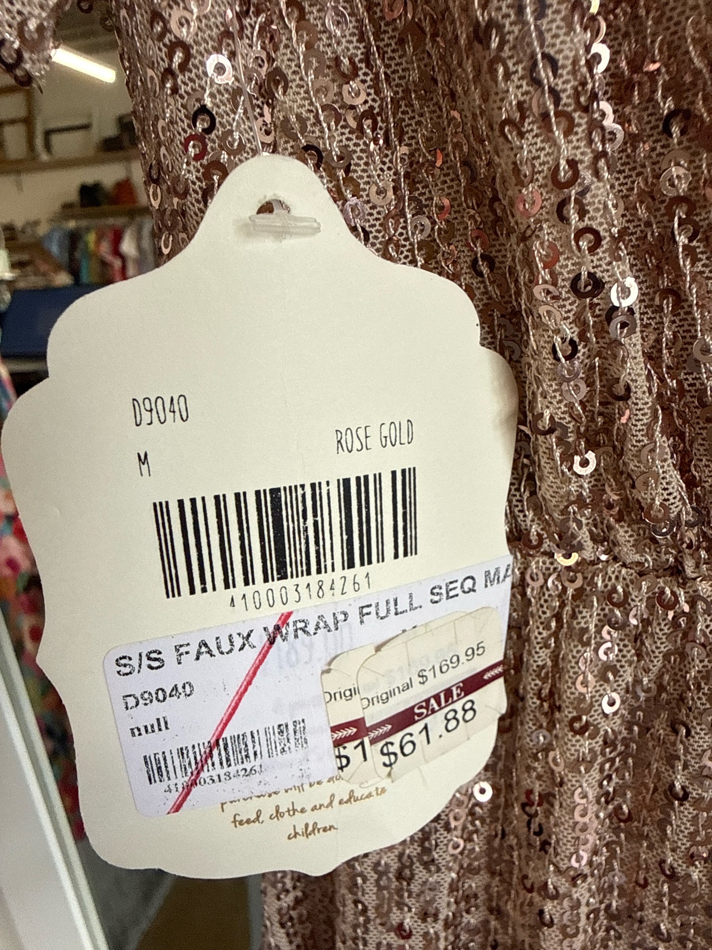 Altar'd State Size M Gold Sequin Dress