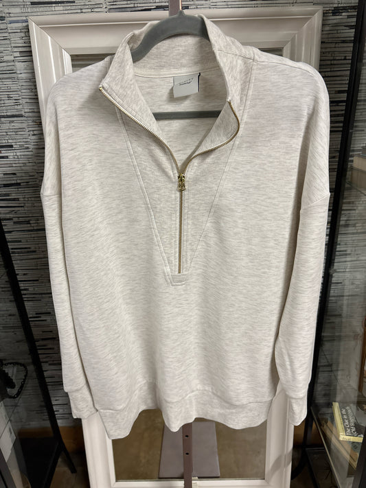 Varley Size XL Gray/Multi Striated Pullover/Hoodie
