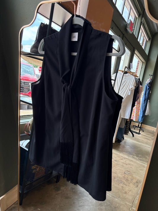 Cabi Size L Black Sleeveless Top