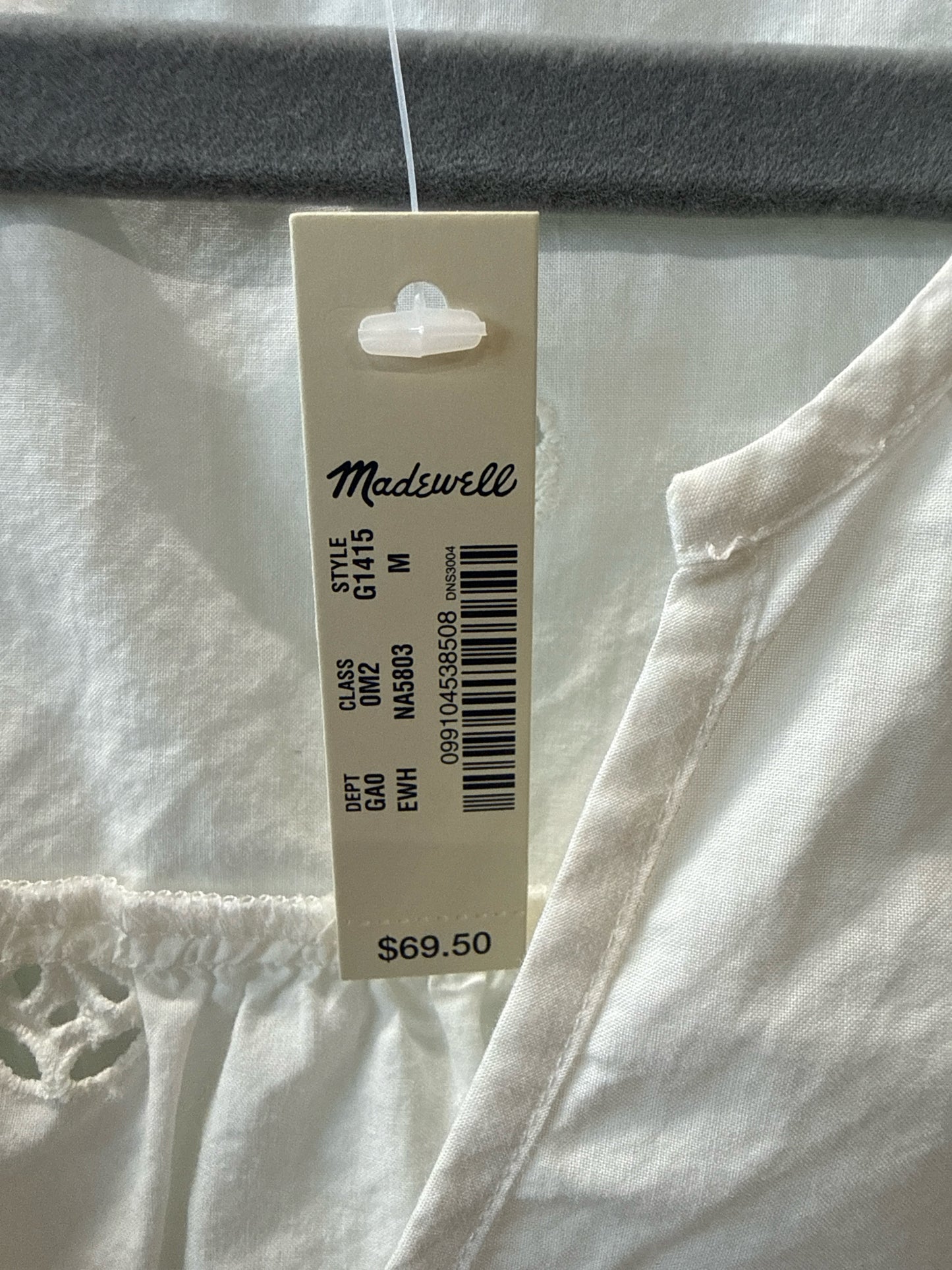 MADEWELL Size M White Top