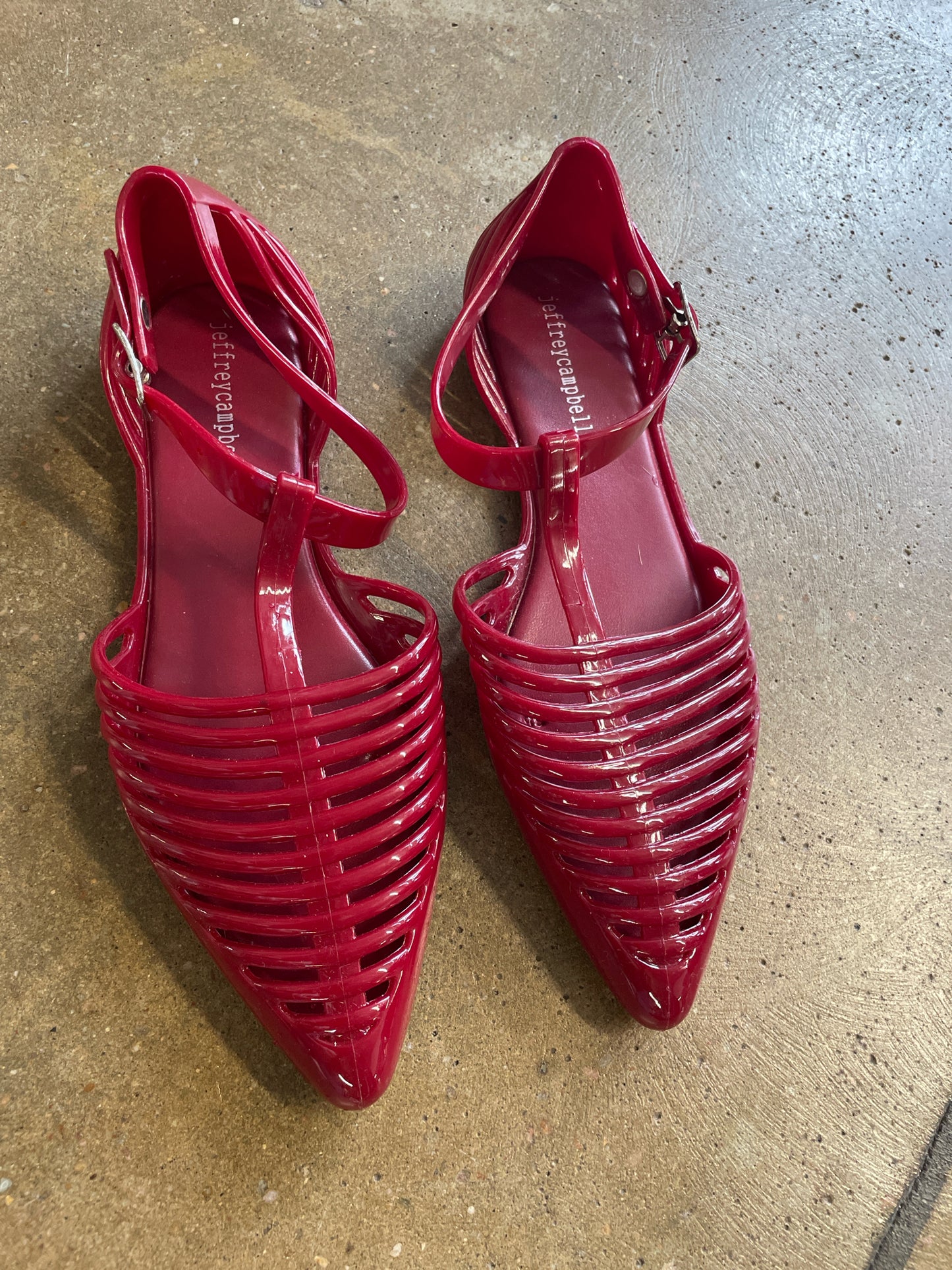 Jeffrey Campbell Shoe Size 8 Red Flats