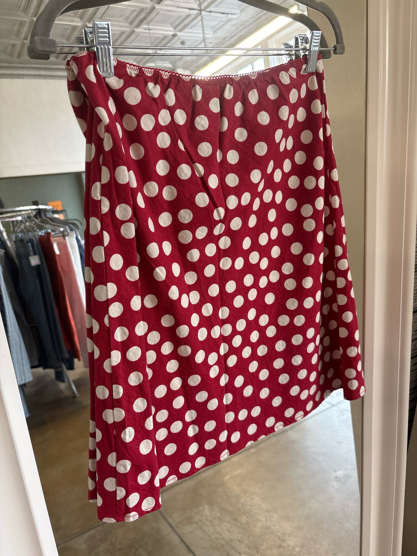 GAP Size S Red & White Skirt