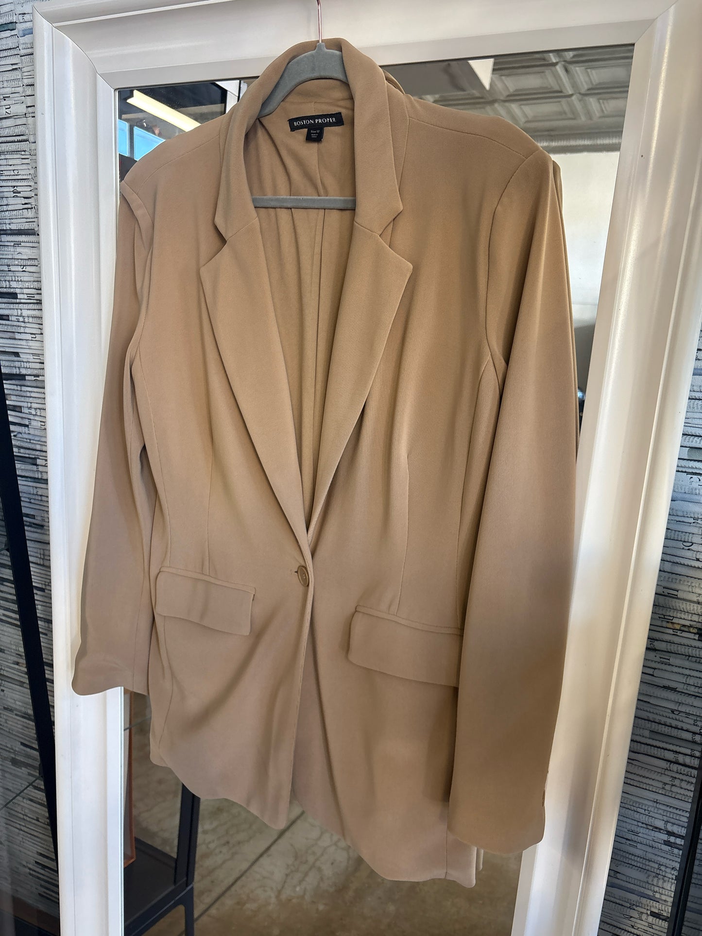 boston proper Size 12 Tan Blazer