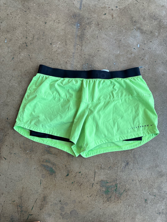 NIKE Size L green and black Shorts