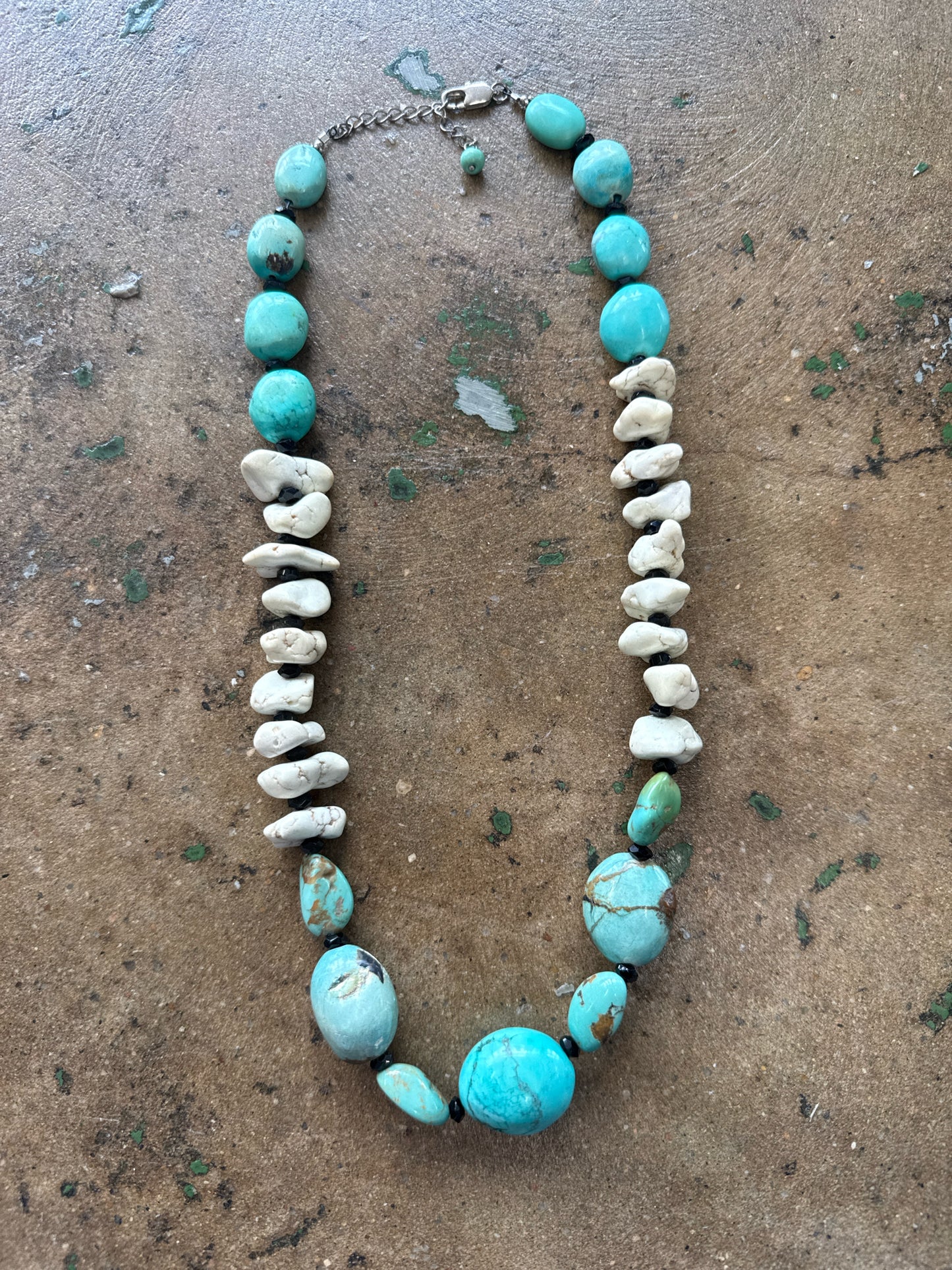 Turquoise/White Necklace