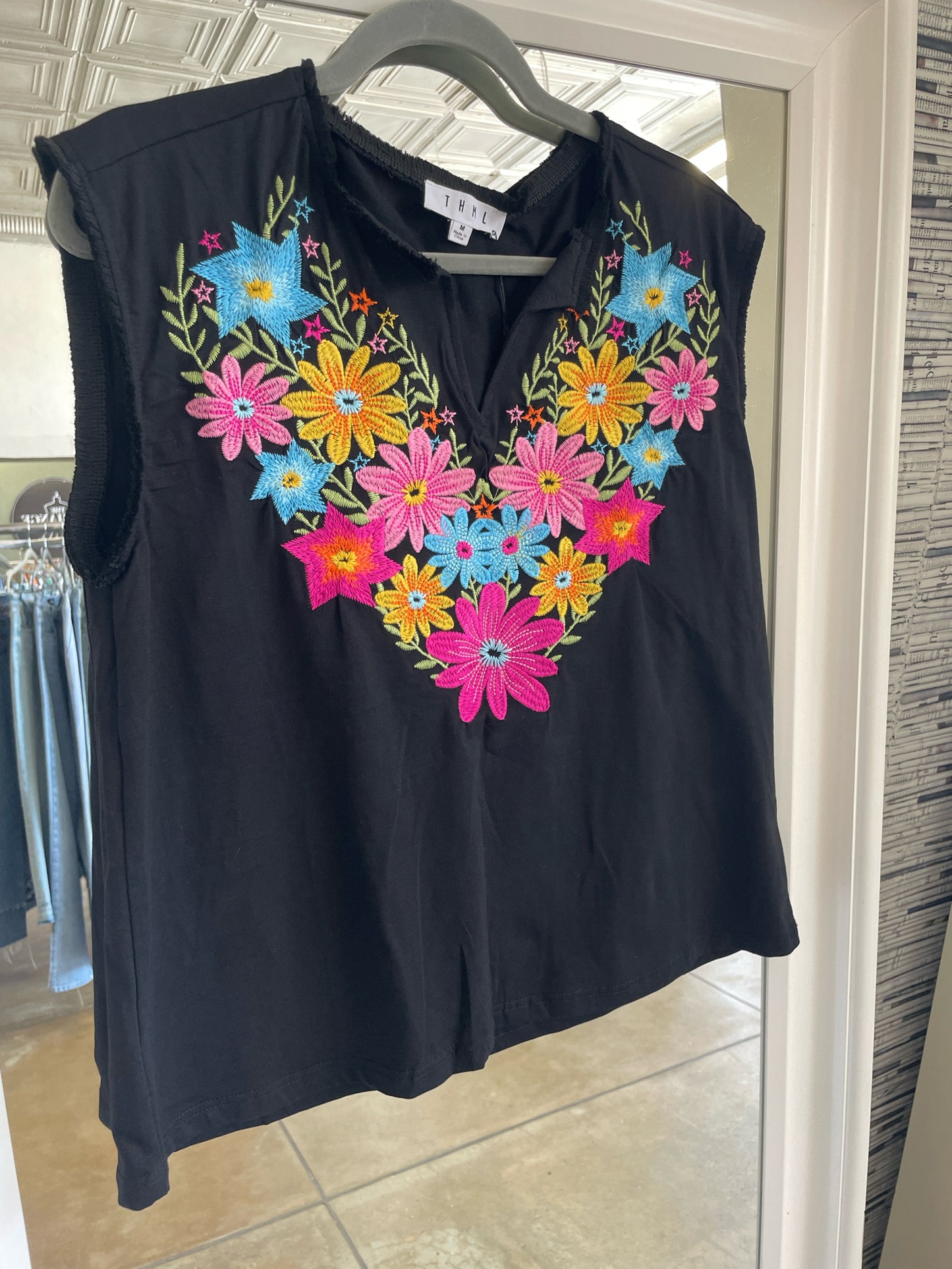 THML Size M black multi Top