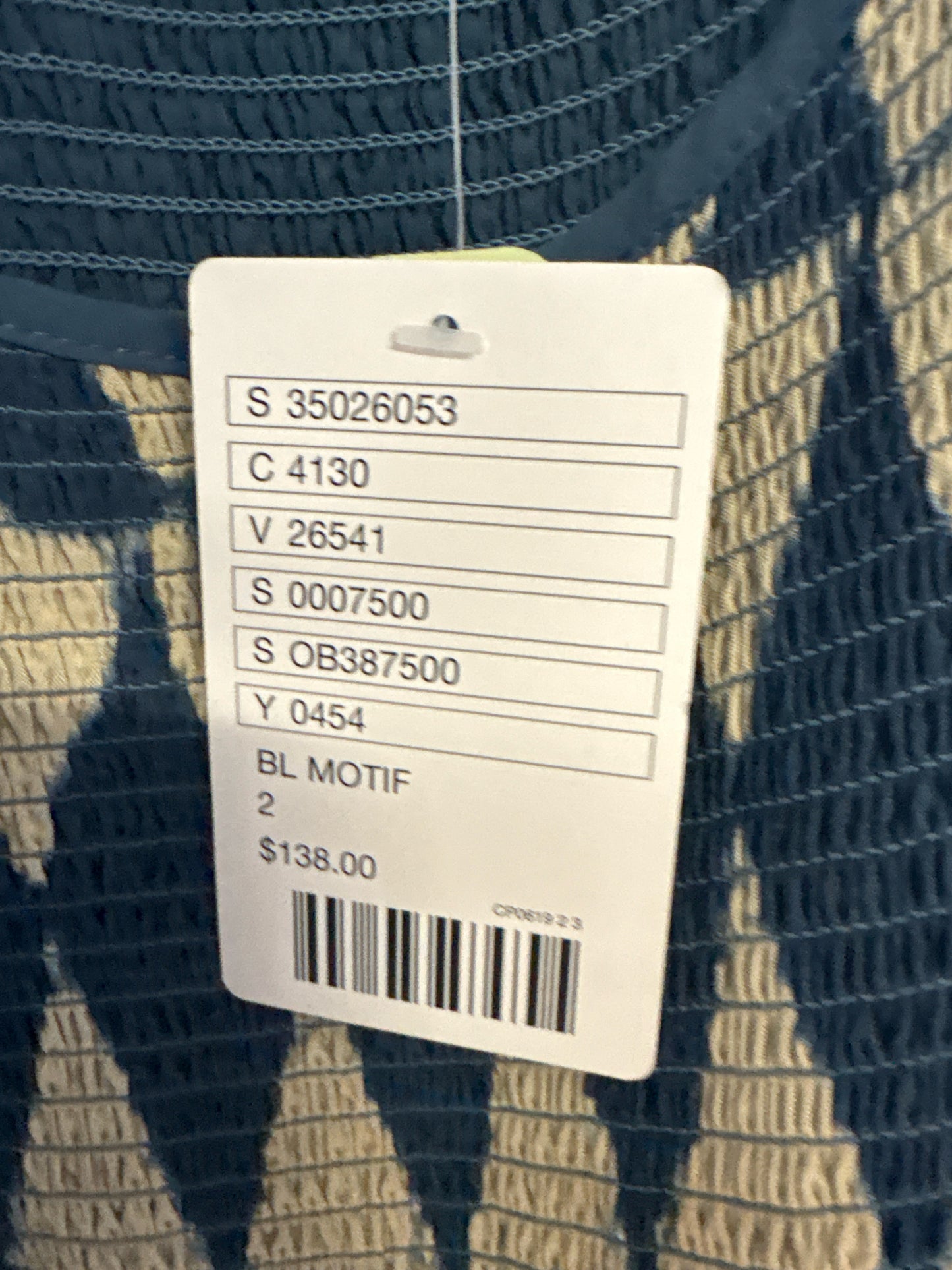 Maeve Size 2 Blue/Cream Dress