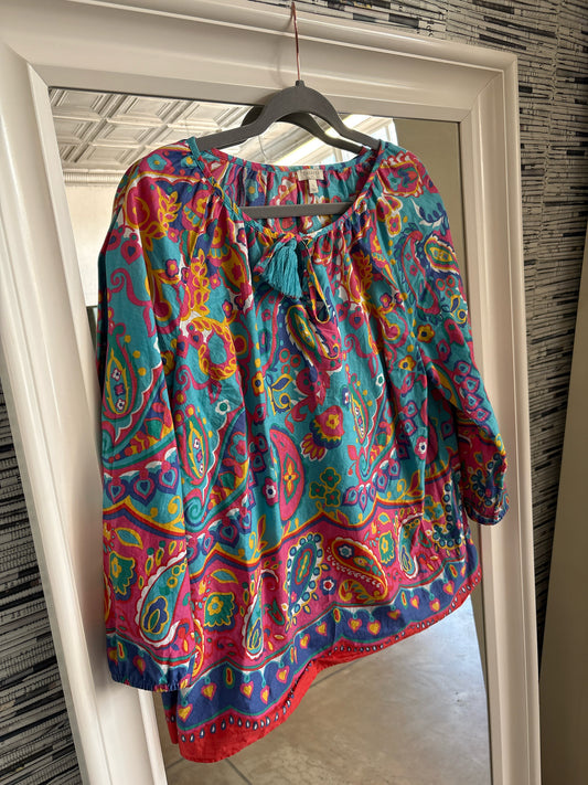 TALBOTS Size L multi Top