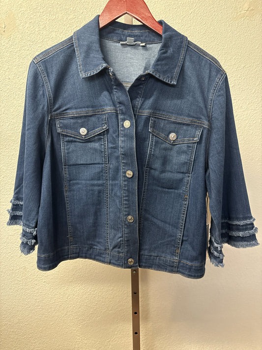 CHICO'S Size XL Denim Jacket