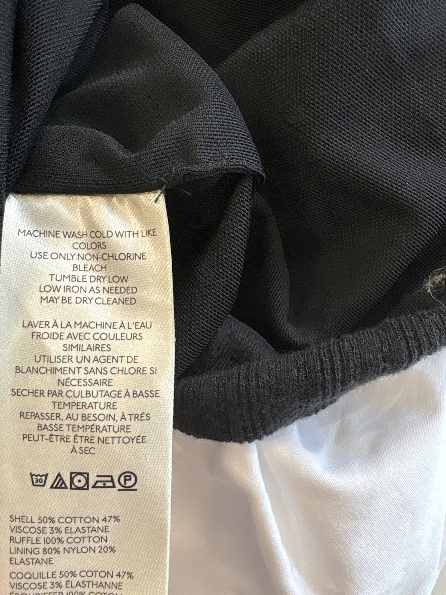 free people Size M Black & White Top