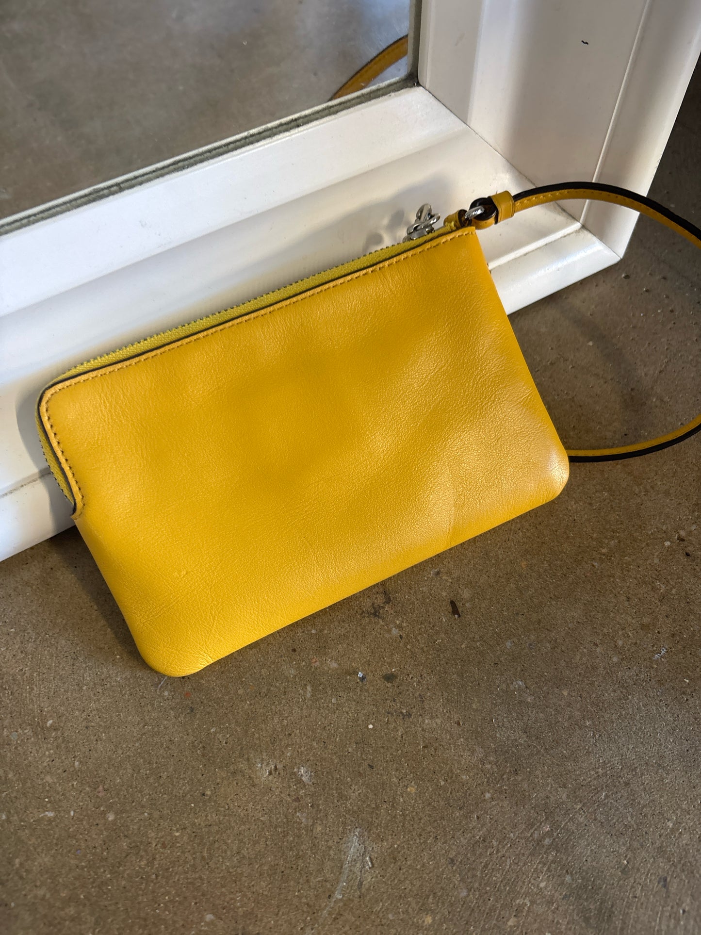 COACH Yellow/White Wallet/Wristlet
