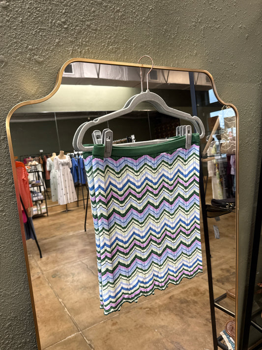 Torn by Ronny Kobo Size 1 Green/Purple Skirt