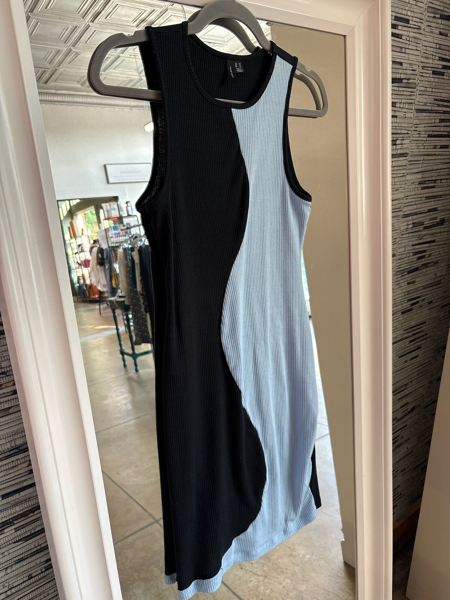 vero moda Size XS Black + Blue Dress