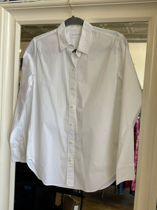 Everlane Size 0 White button down Top