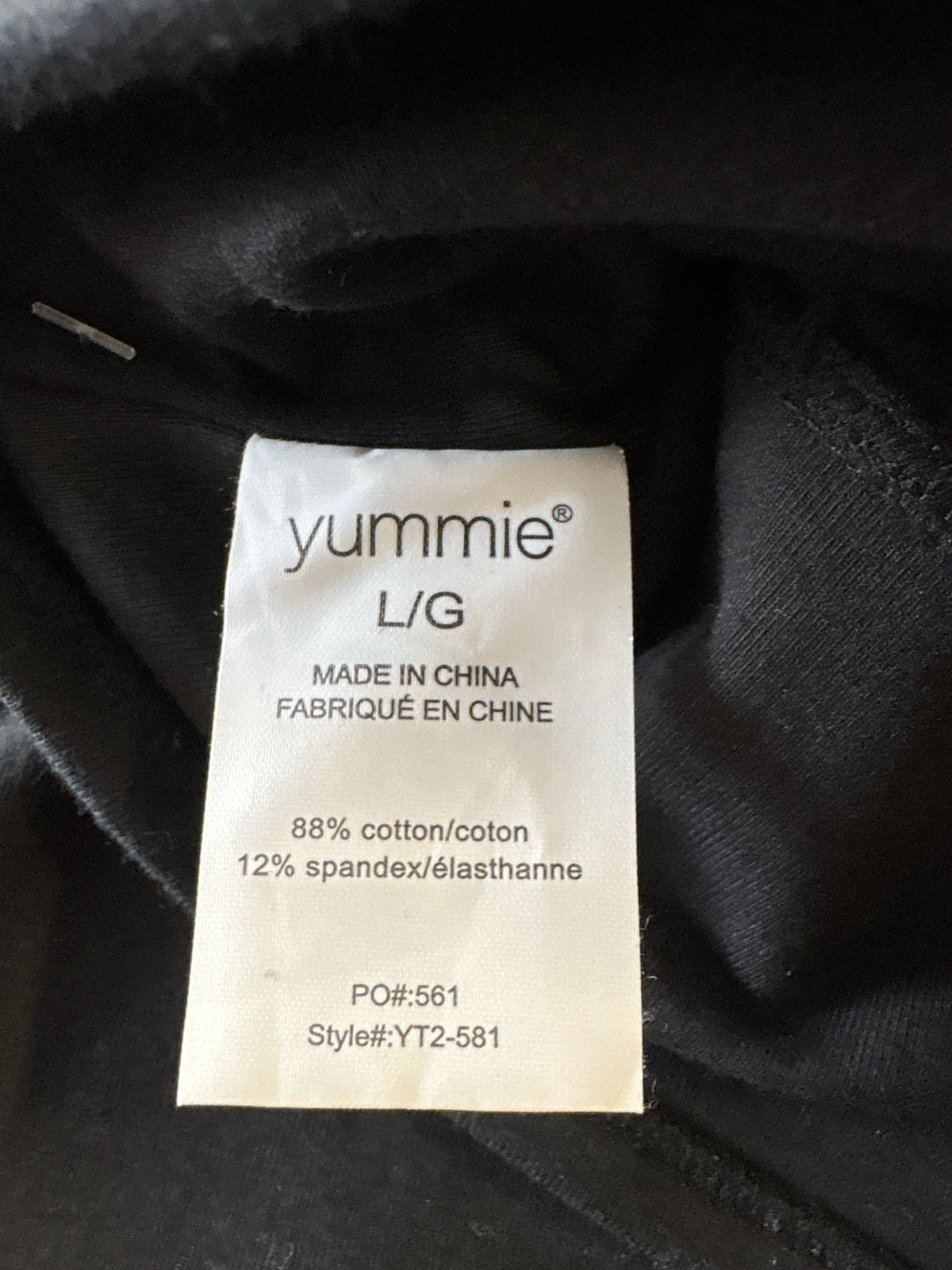 Yummie Size L Black Pants