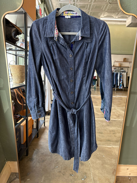 Boden Size 8 Denim Dress