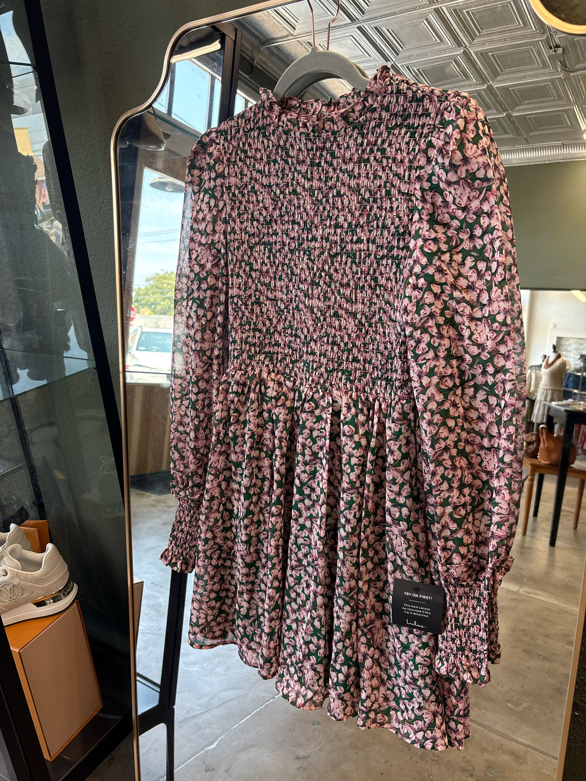 Lulus Size XS green and pink Dress