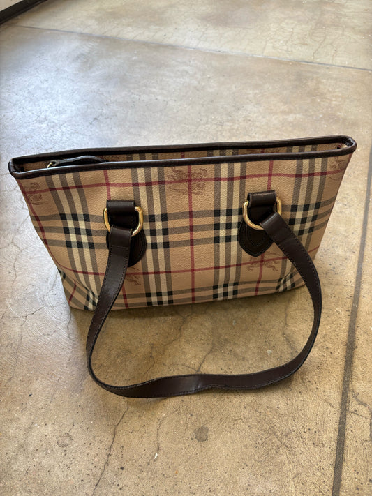 burberry Cream/multi Plaid Bag