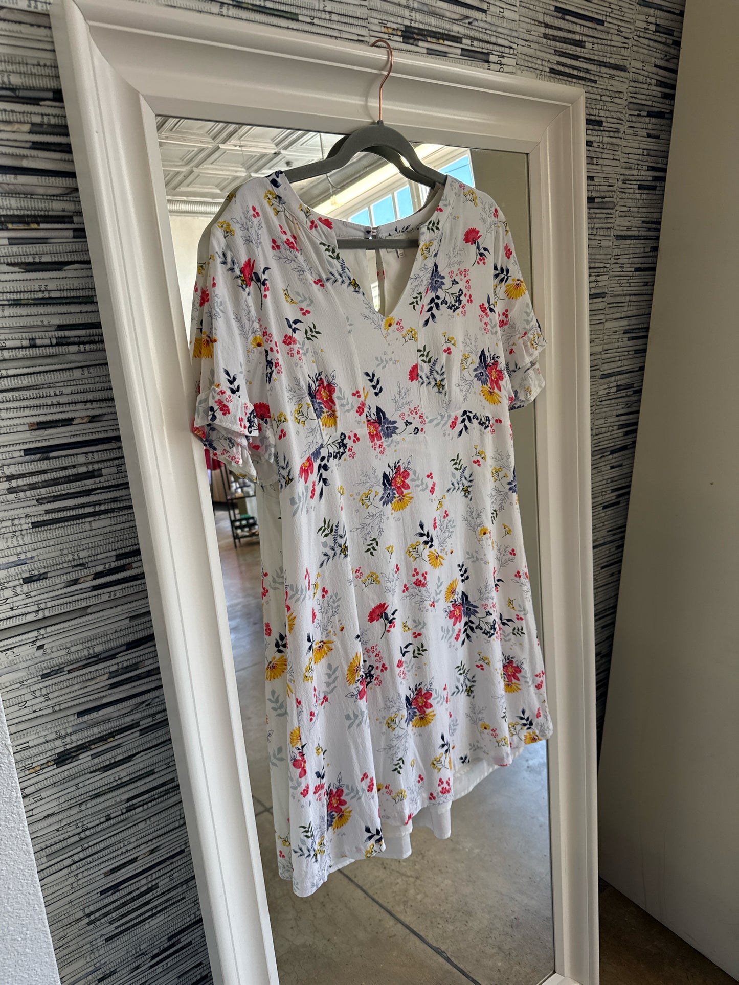 Lucky Brand Size L white/multi Dress