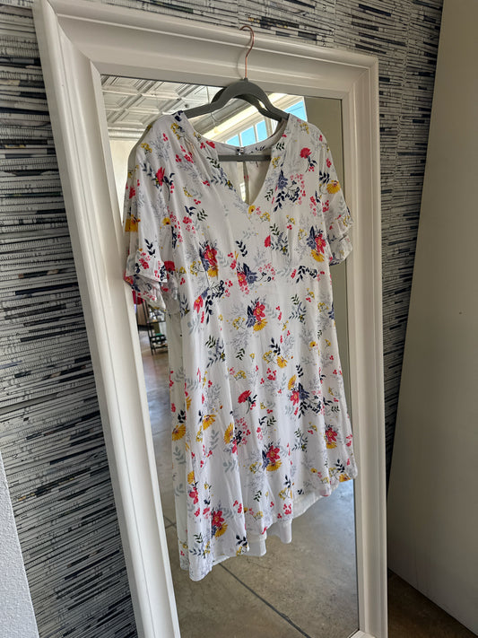 Lucky Brand Size L white/multi Dress