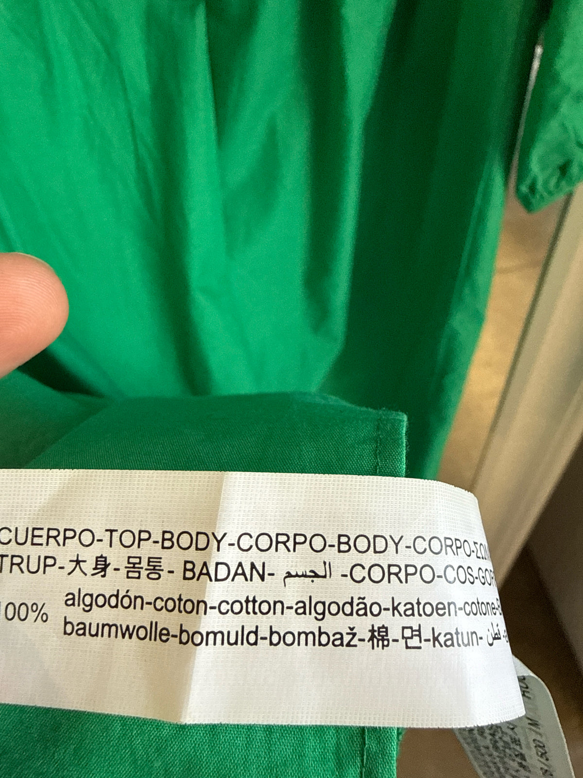 ZARA Size M Green Dress
