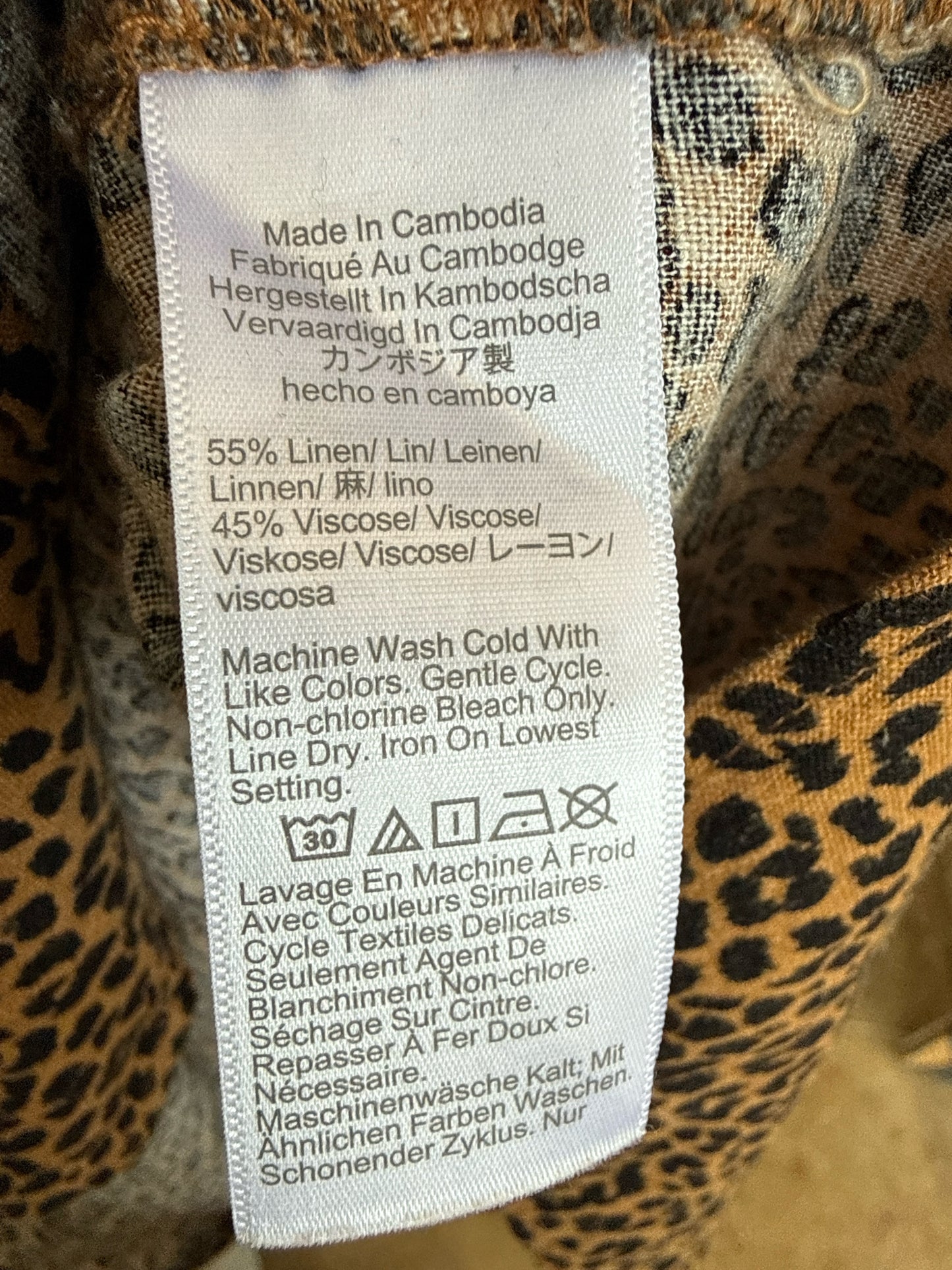 J. CREW Size XXS Brown/Black Dress