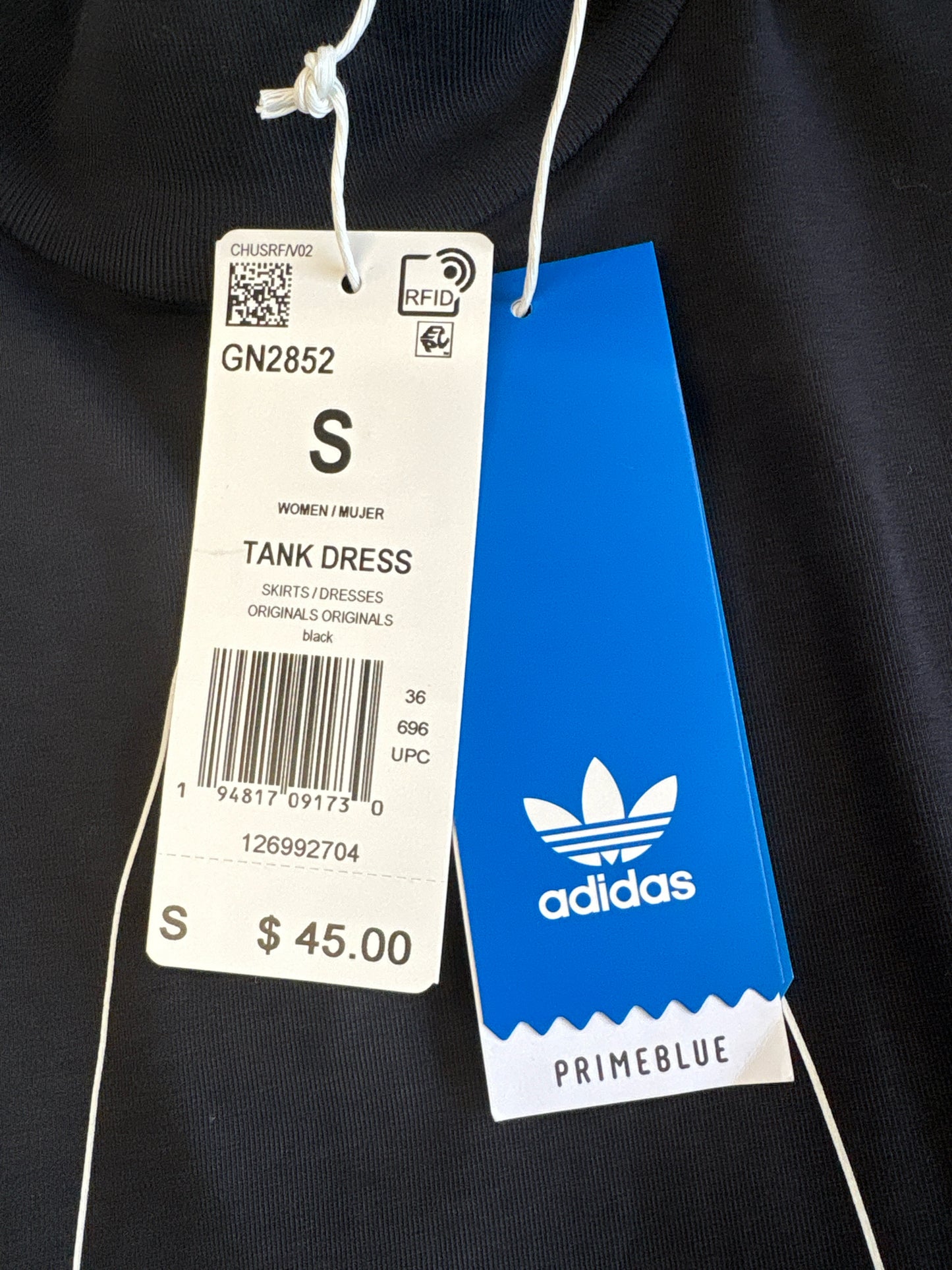 Adidas Size S Black Dress