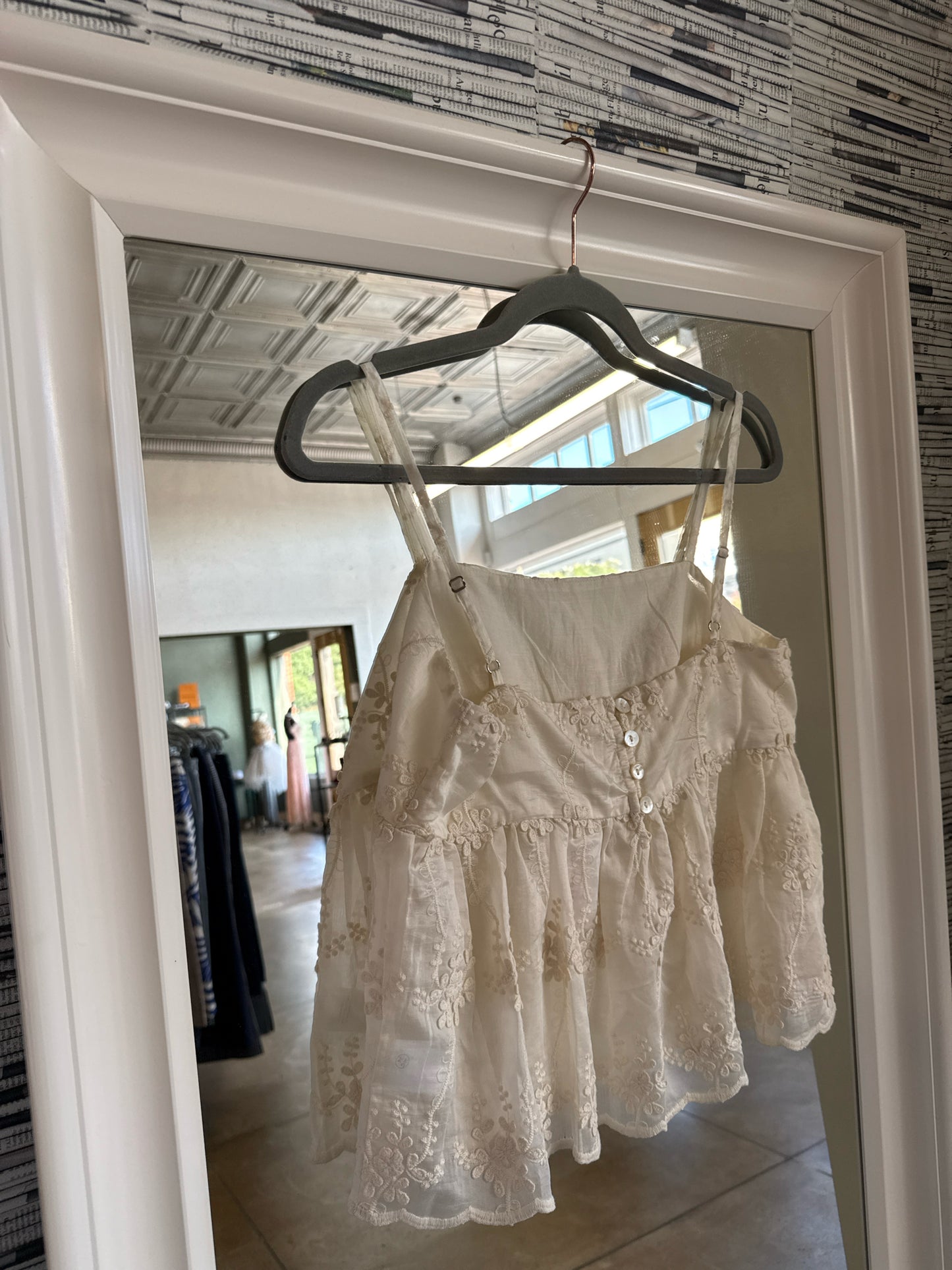 Lucky Brand Size S Cream Top