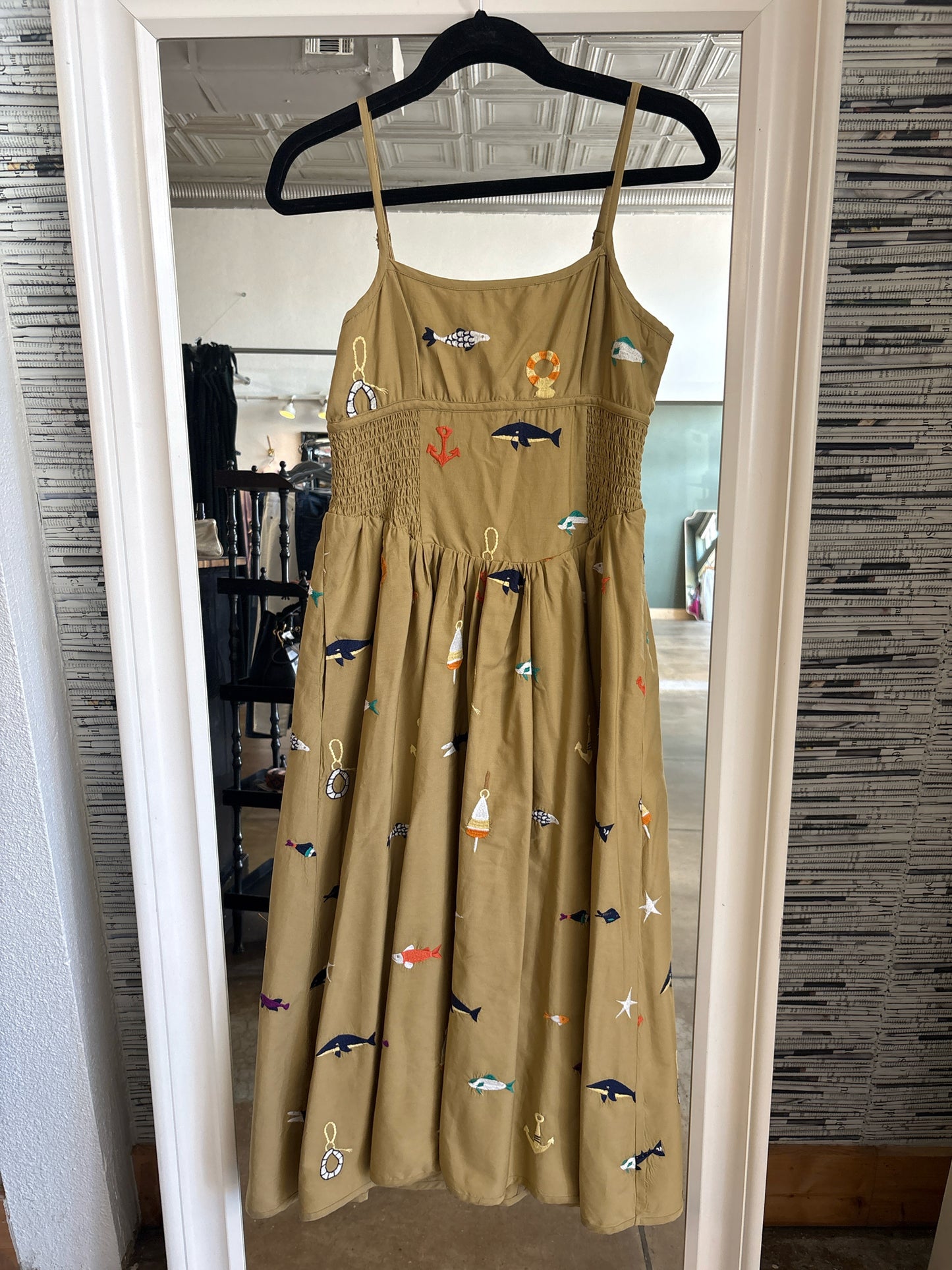 Maeve Size 4P brown & multi Dress