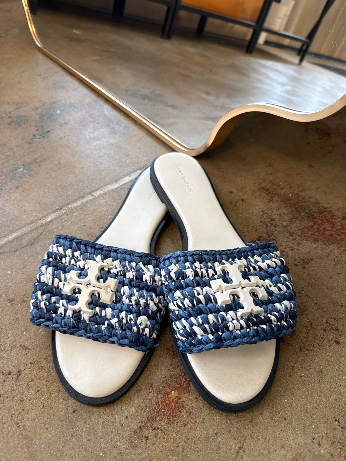 Tory Burch Shoe Size 10 Blue Sandals