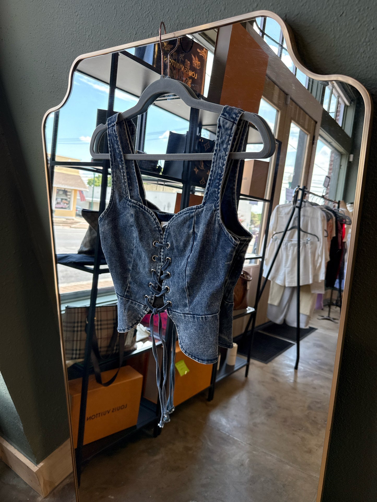 12th Tribe Size S Denim Top