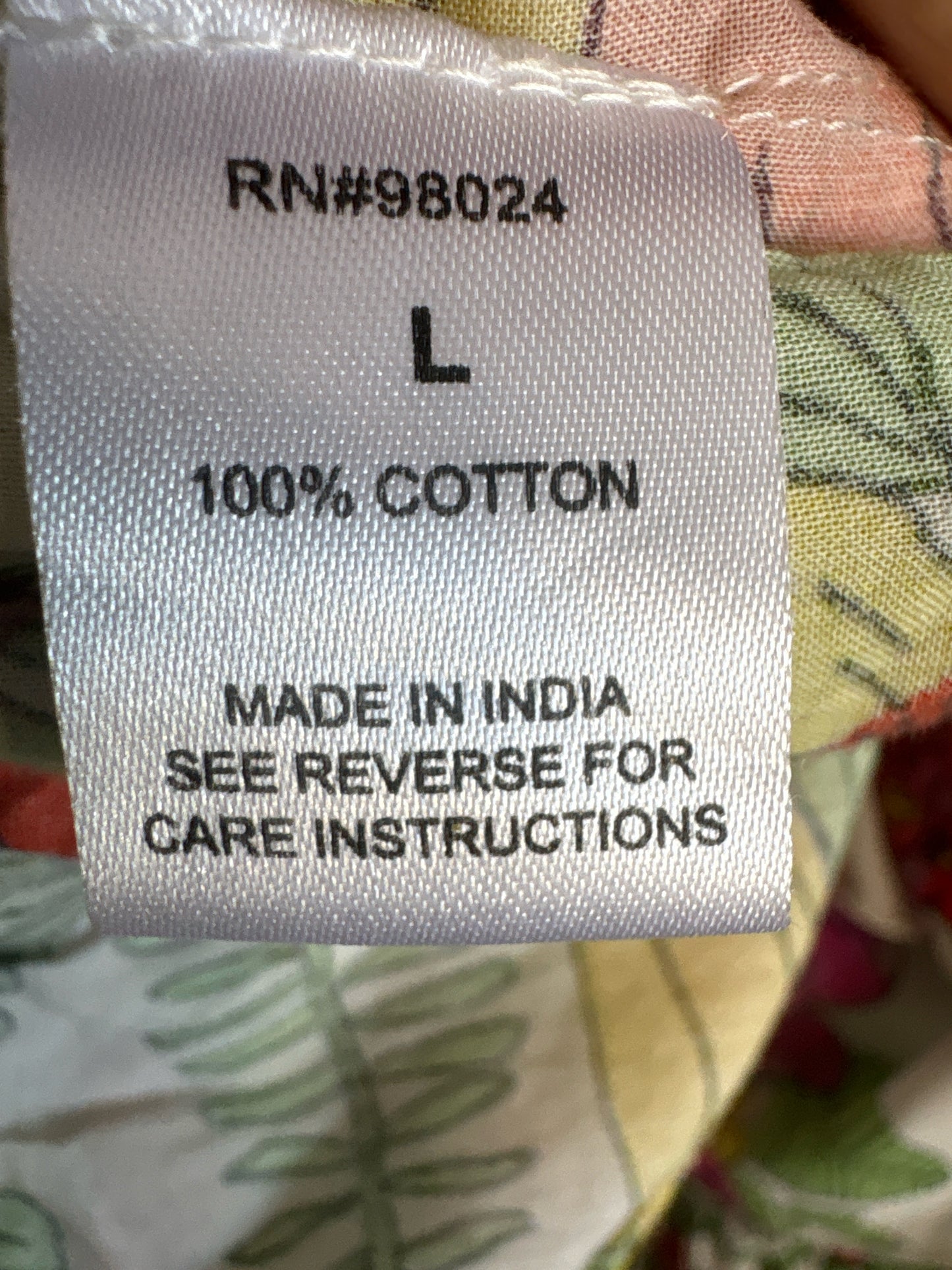 Love The Label Size L white/multi Floral Top