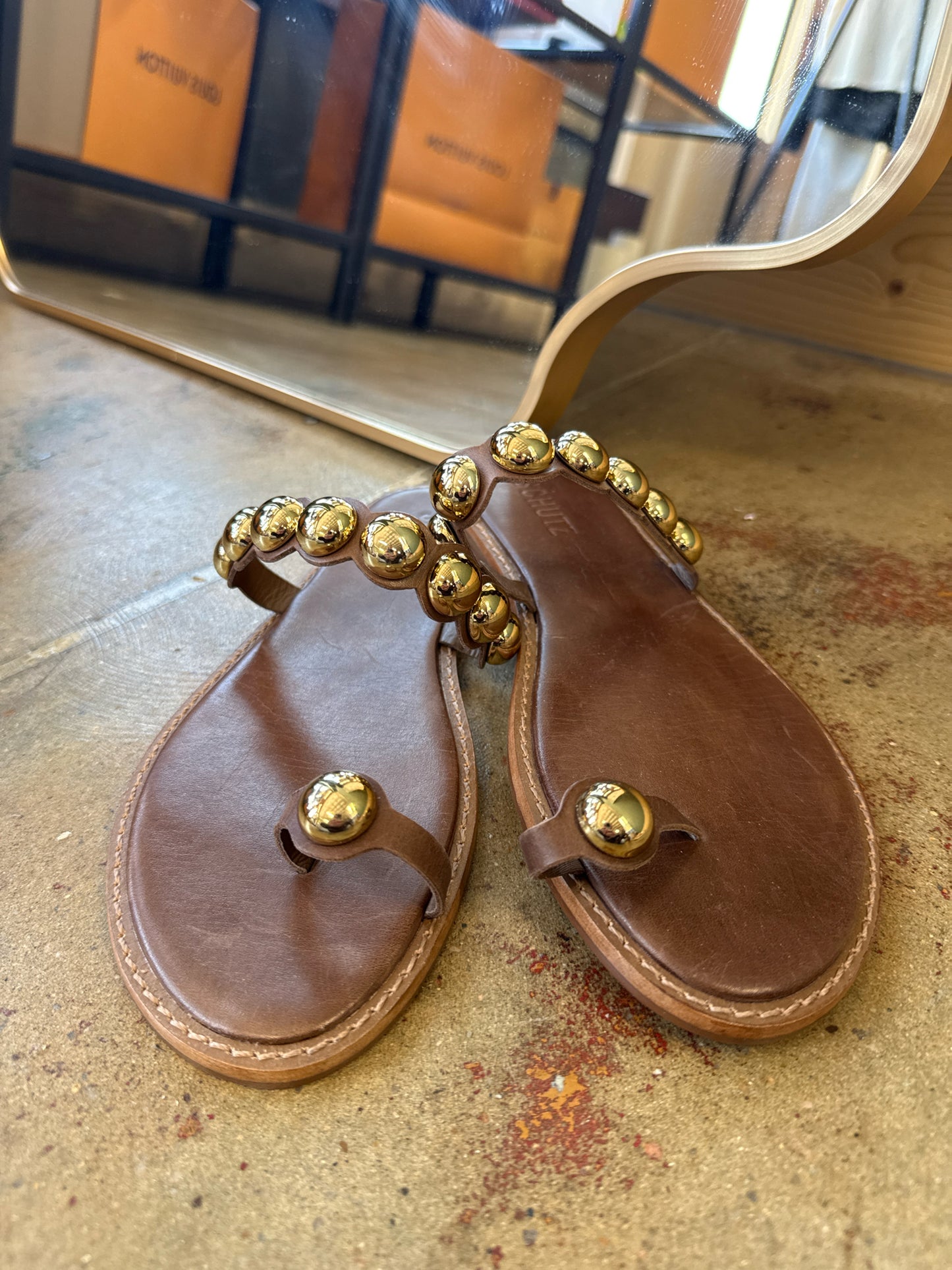 Schutz Shoe Size 7 Brown Sandals