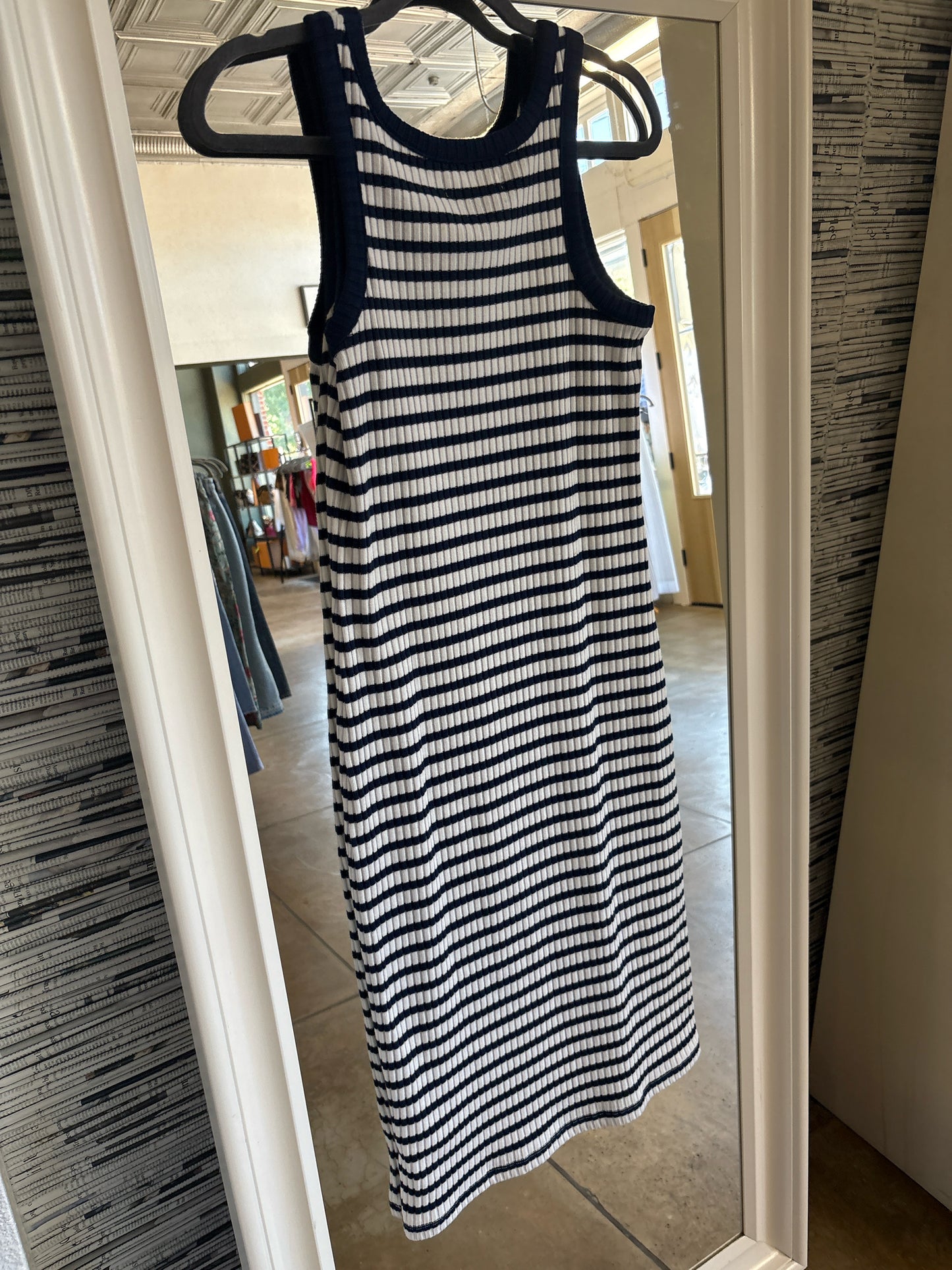 MADEWELL Size S Navy/Cream Dress