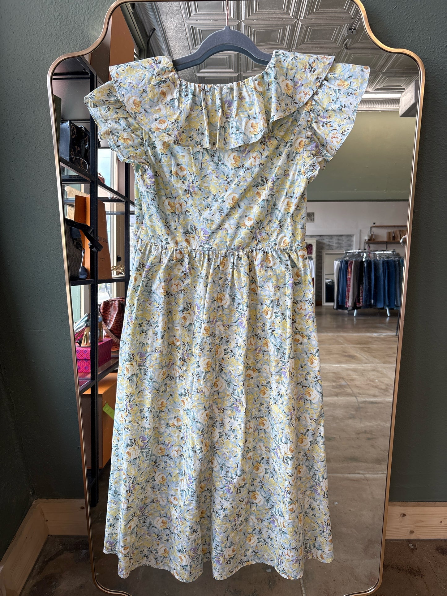 OPT Size M yellow + multi Dress