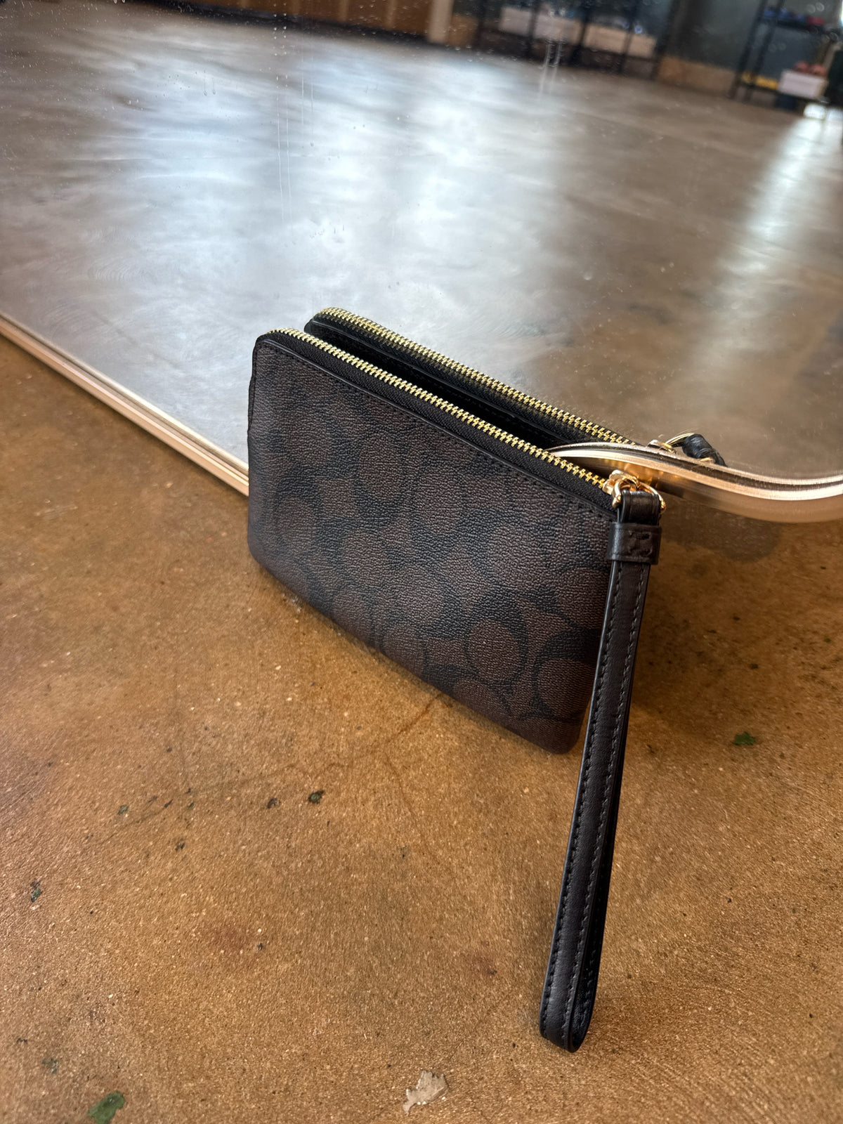 COACH Brown Wallet/Wristlet