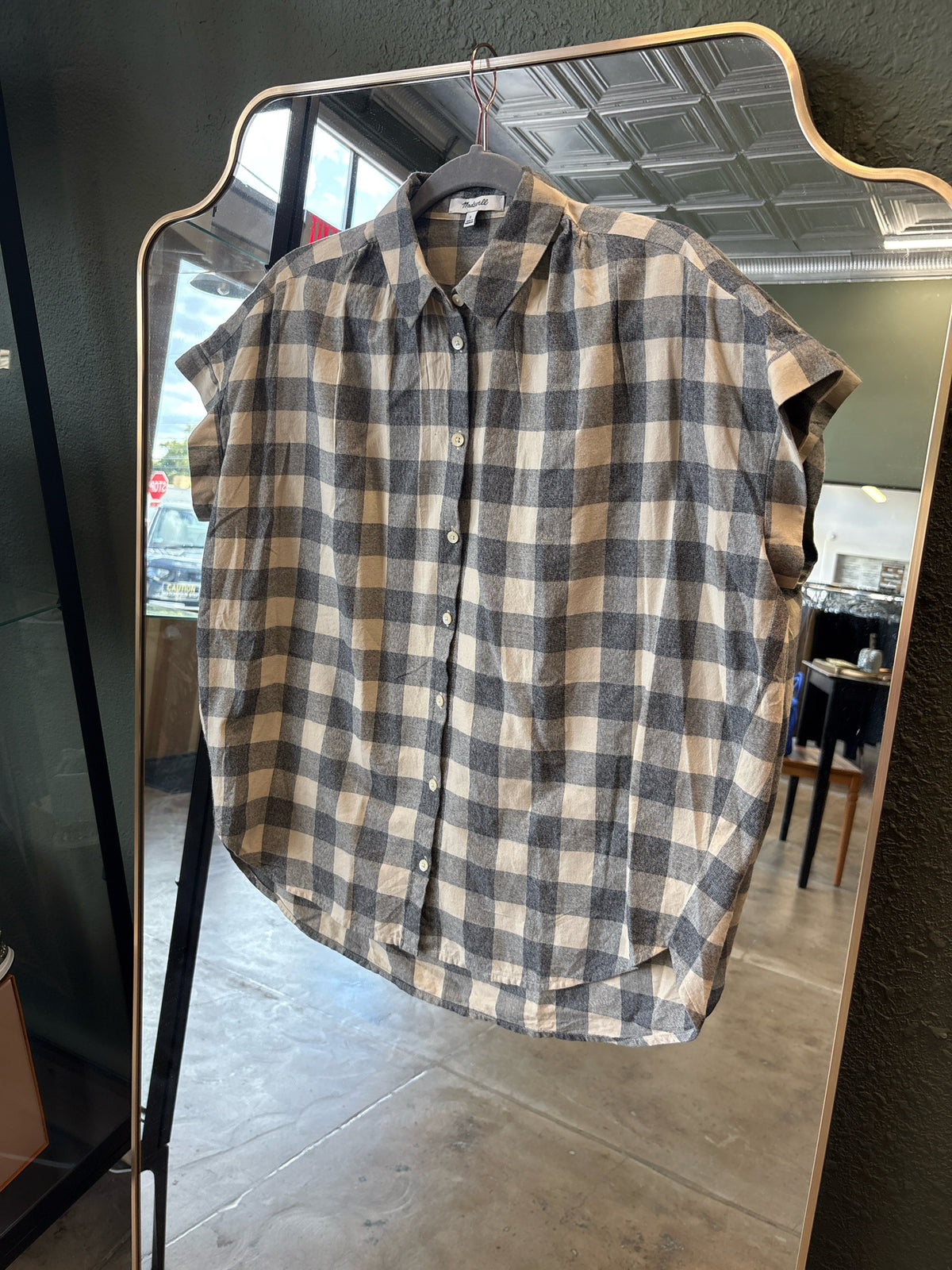 MADEWELL Size S grey/tan Top