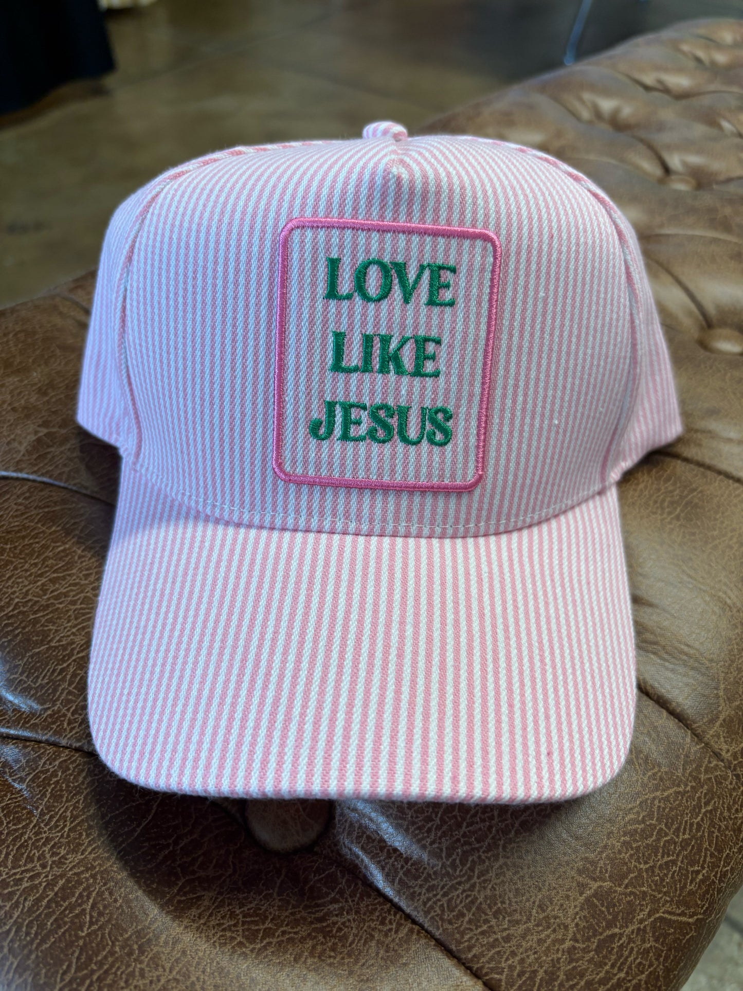 DAVID AND YOUNG pink and white Hat