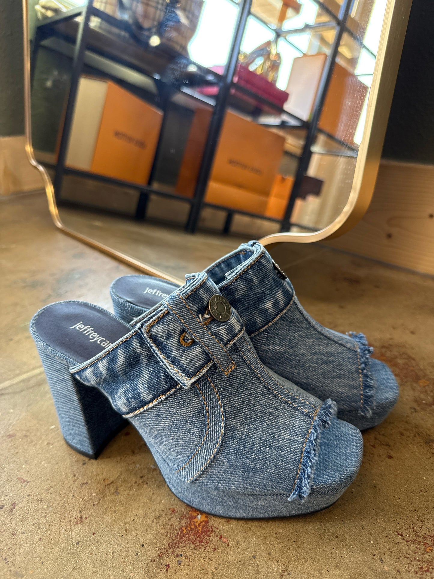 Jeffrey Campbell Shoe Size 7 Denim Heels