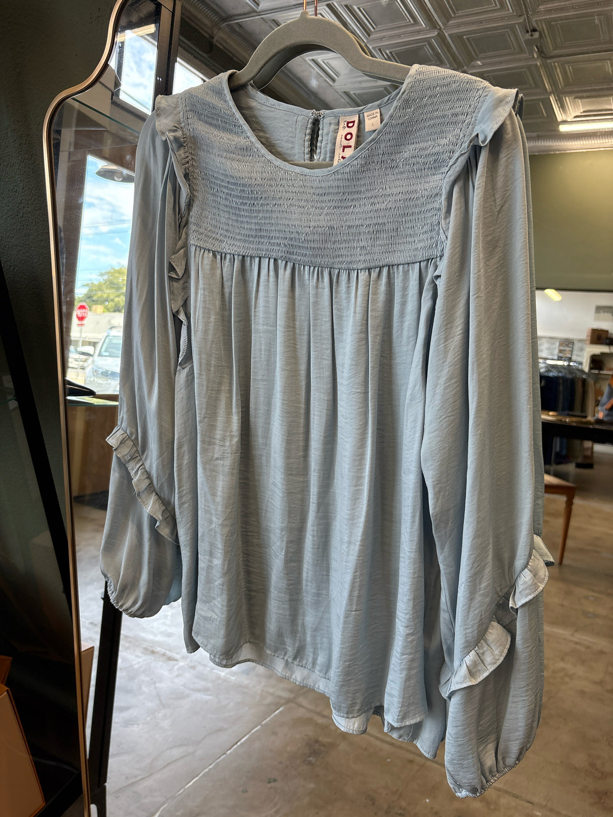 Dolan Size L Light Blue Top