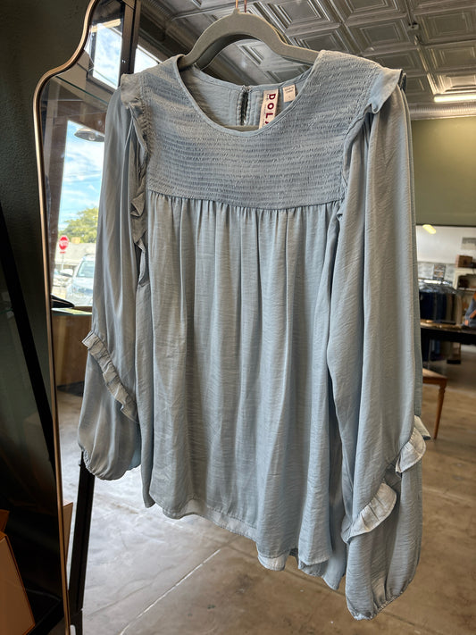 Dolan Size L Light Blue Top