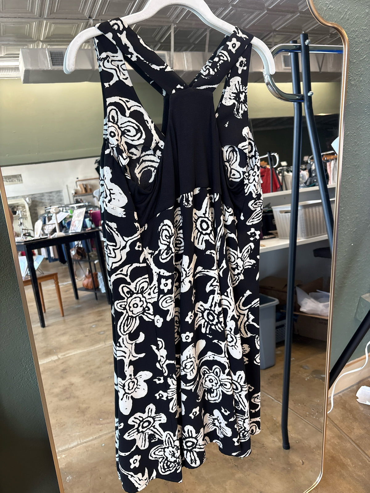 Cabi Size M Black & White Dress