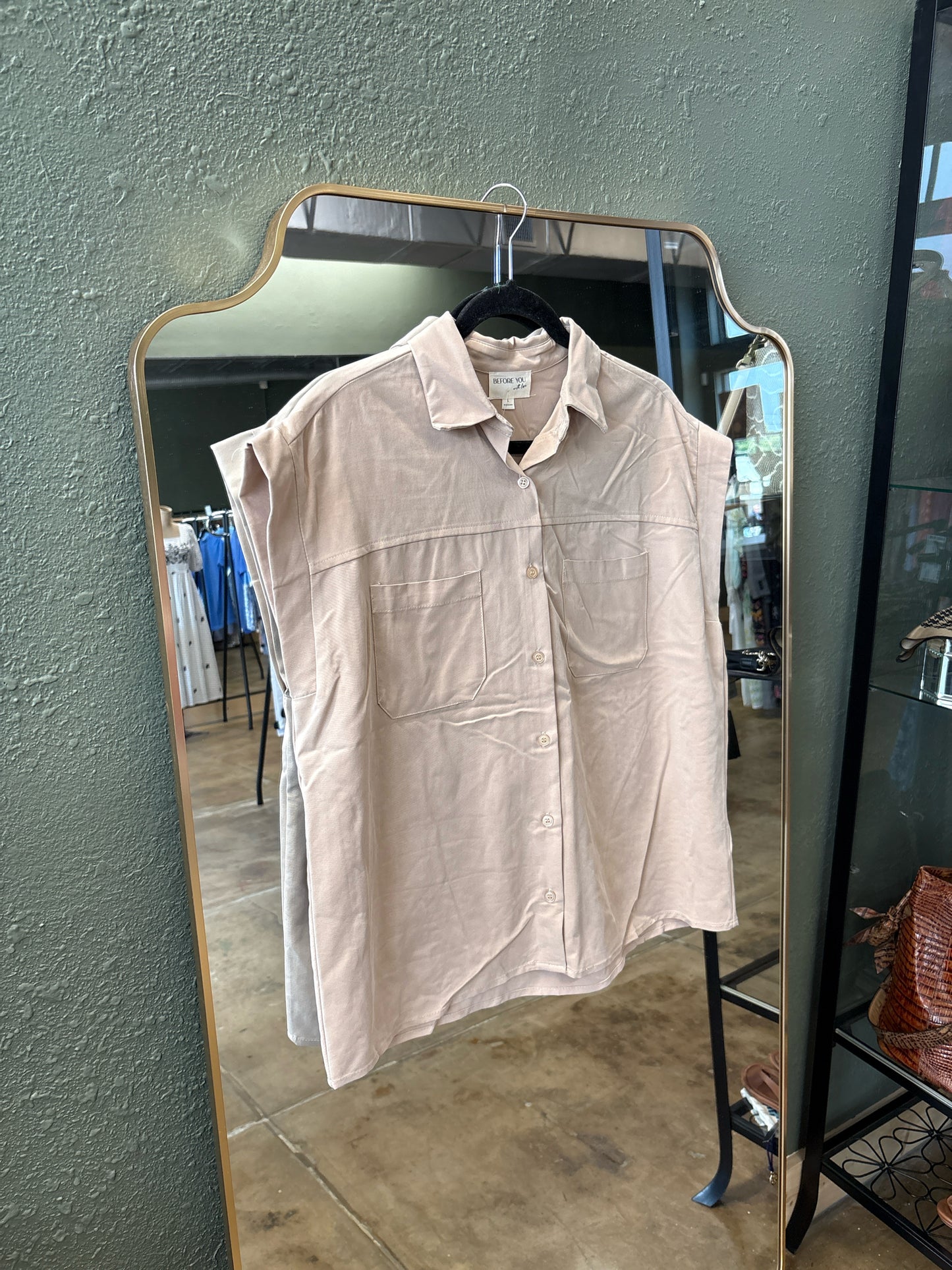 Before you Size L Brown Top