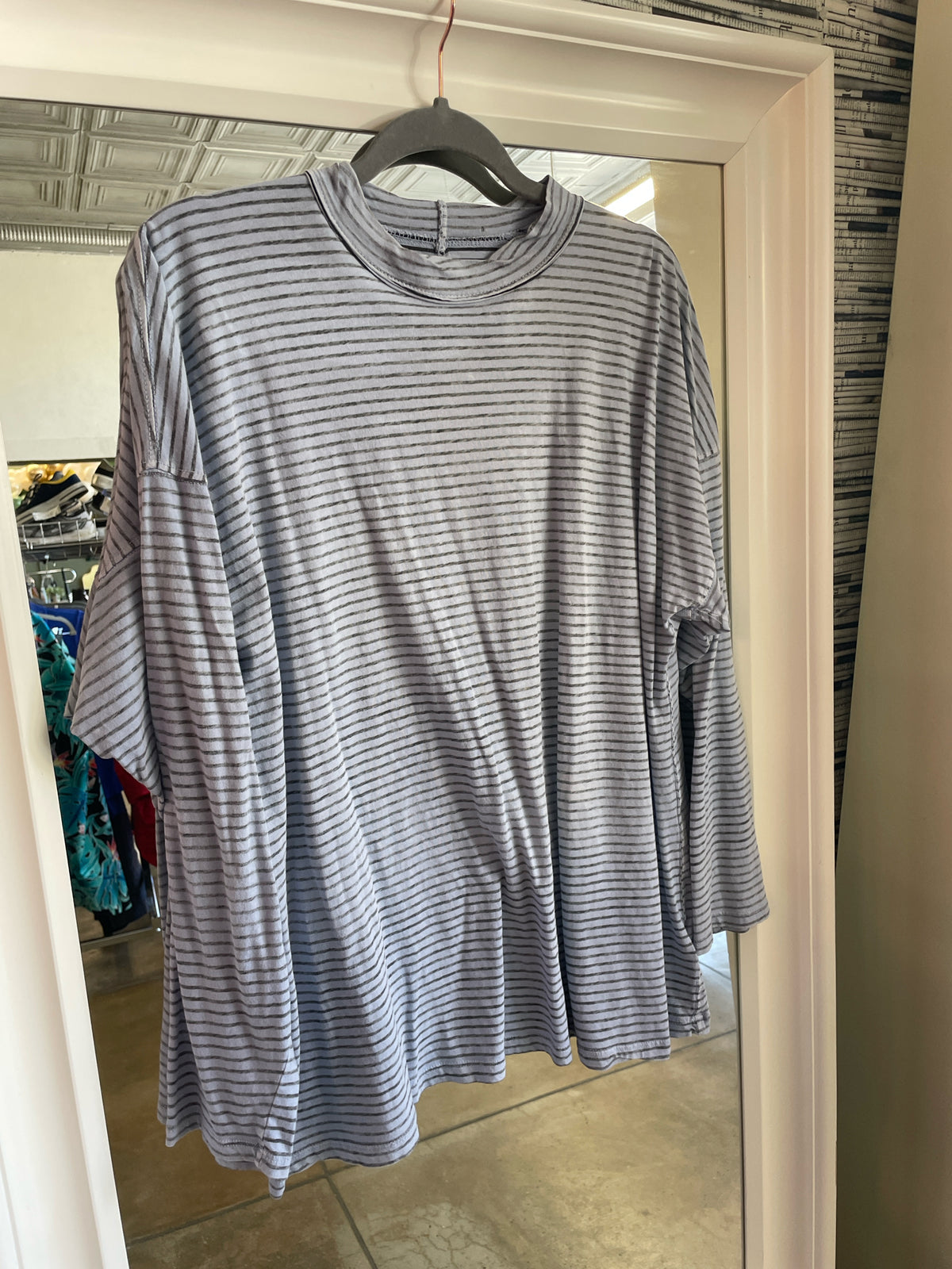 We The Free Size S Slate Blue Top
