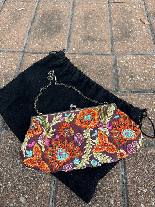 Santi multi Beaded Purse