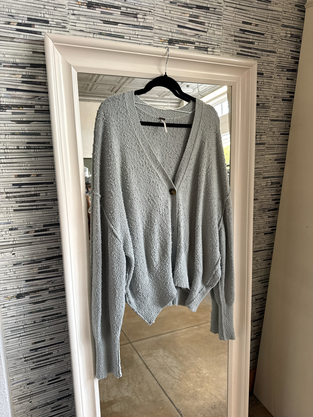 free people Size XL Teal Cardigan