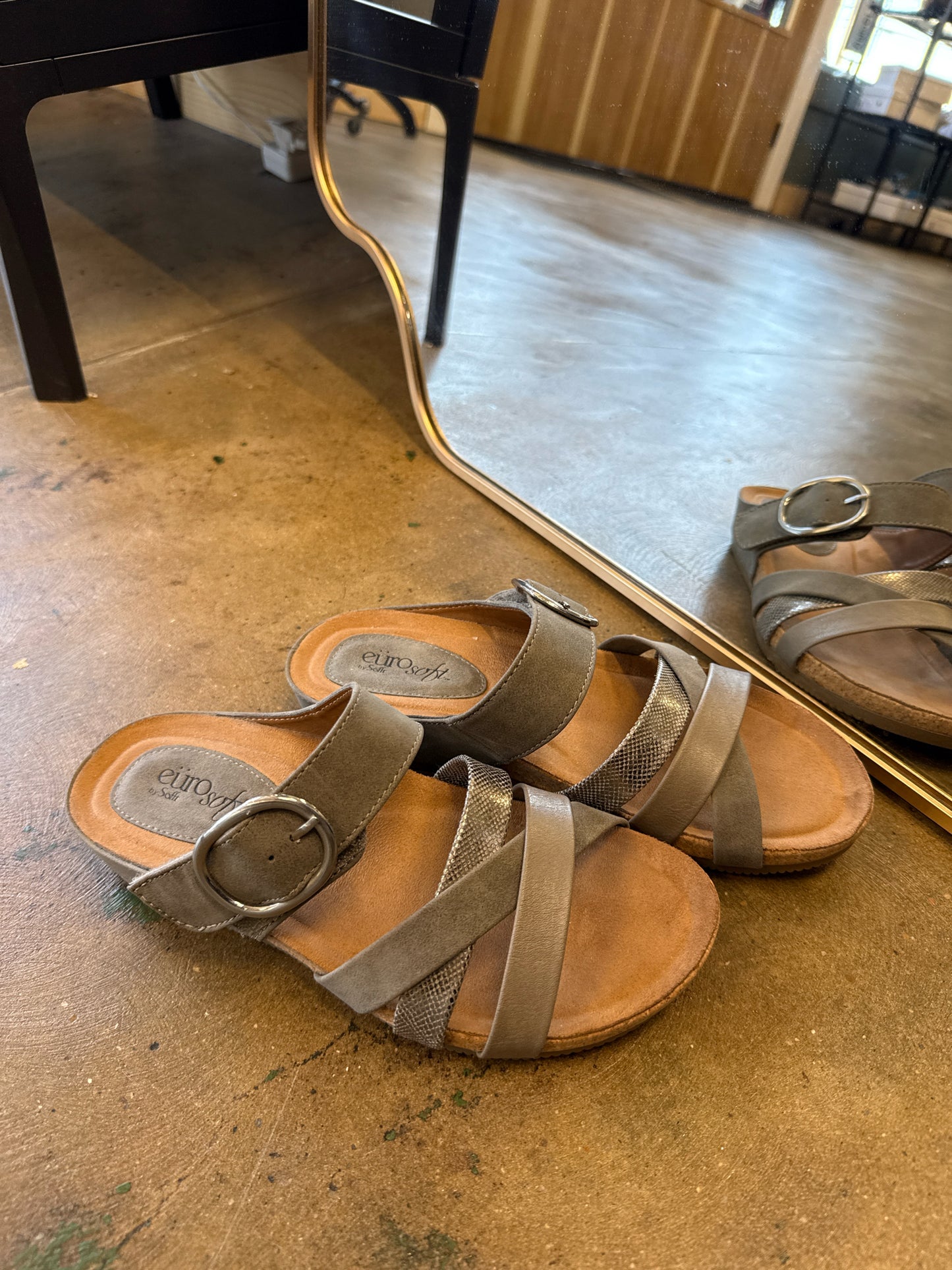 Euro Soft Gray Sandals