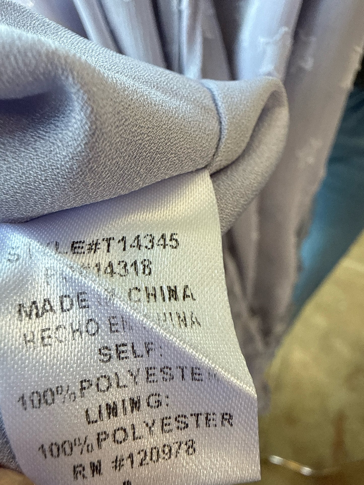 entro Size L Periwinkle Top